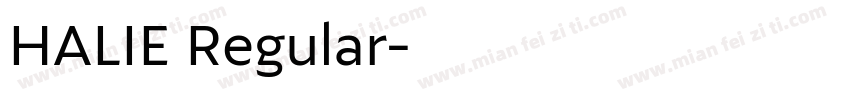 HALIE Regular字体转换